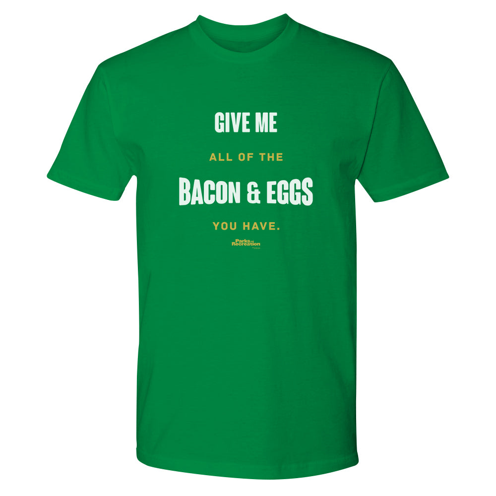 Parks And Recreation Bacon and Eggs Men's Short Sleeve T-Shirt