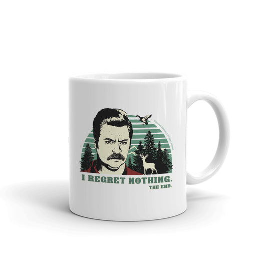 Parks and Recreation Ron Swanson I Regret Nothing Mug