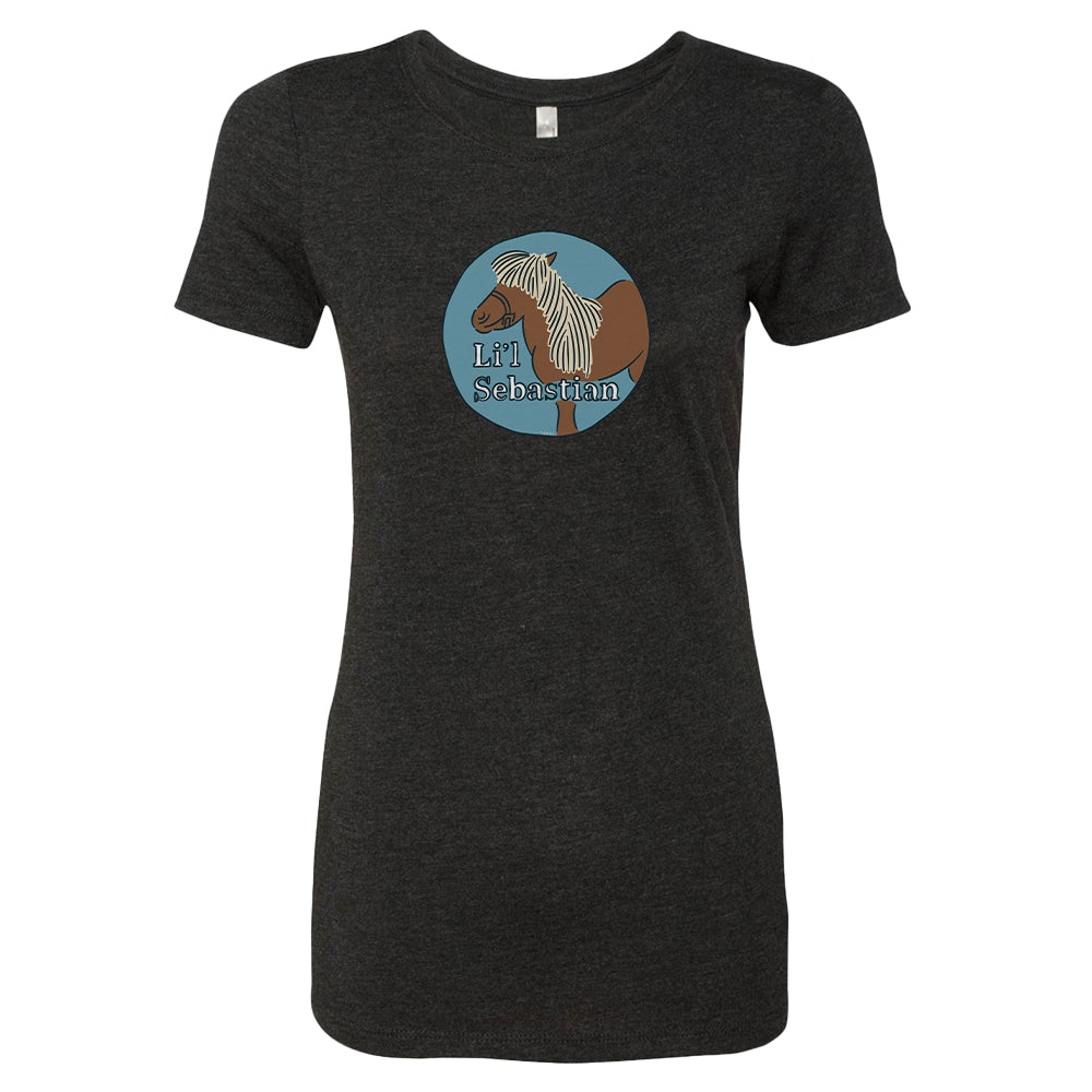 Parks and Recreation Li'l Sebastian Caricature Women's Tri-Blend T-Shirt