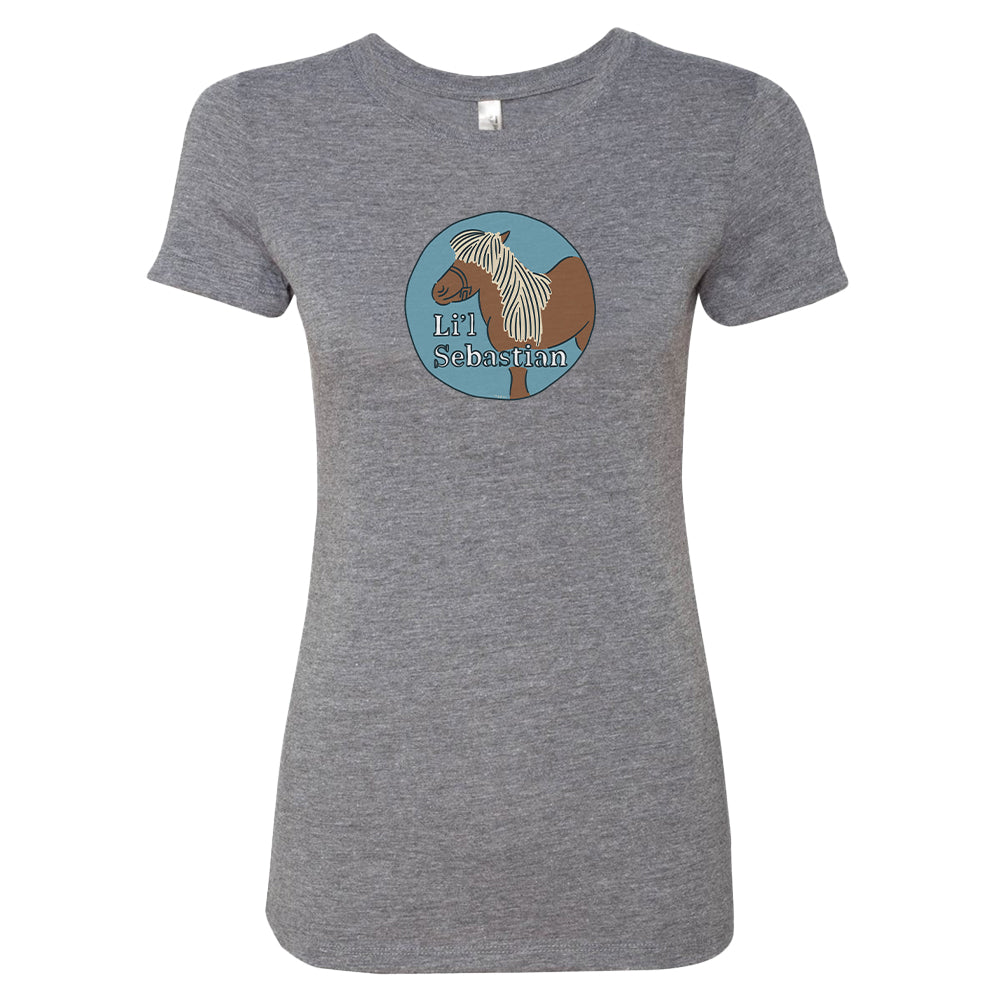 Parks and Recreation Li'l Sebastian Caricature Women's Tri-Blend T-Shirt