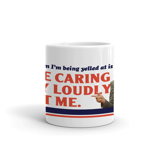 Parks and Recreation Leslie Knope People Caring Loudly Mug