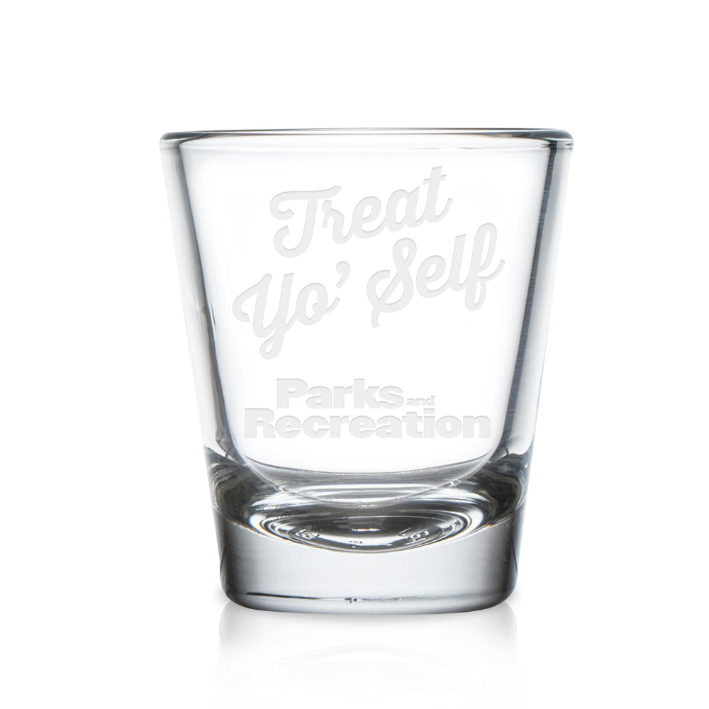 Engraved Set of 6 Glass Espresso Shot Glasses Brooklyn