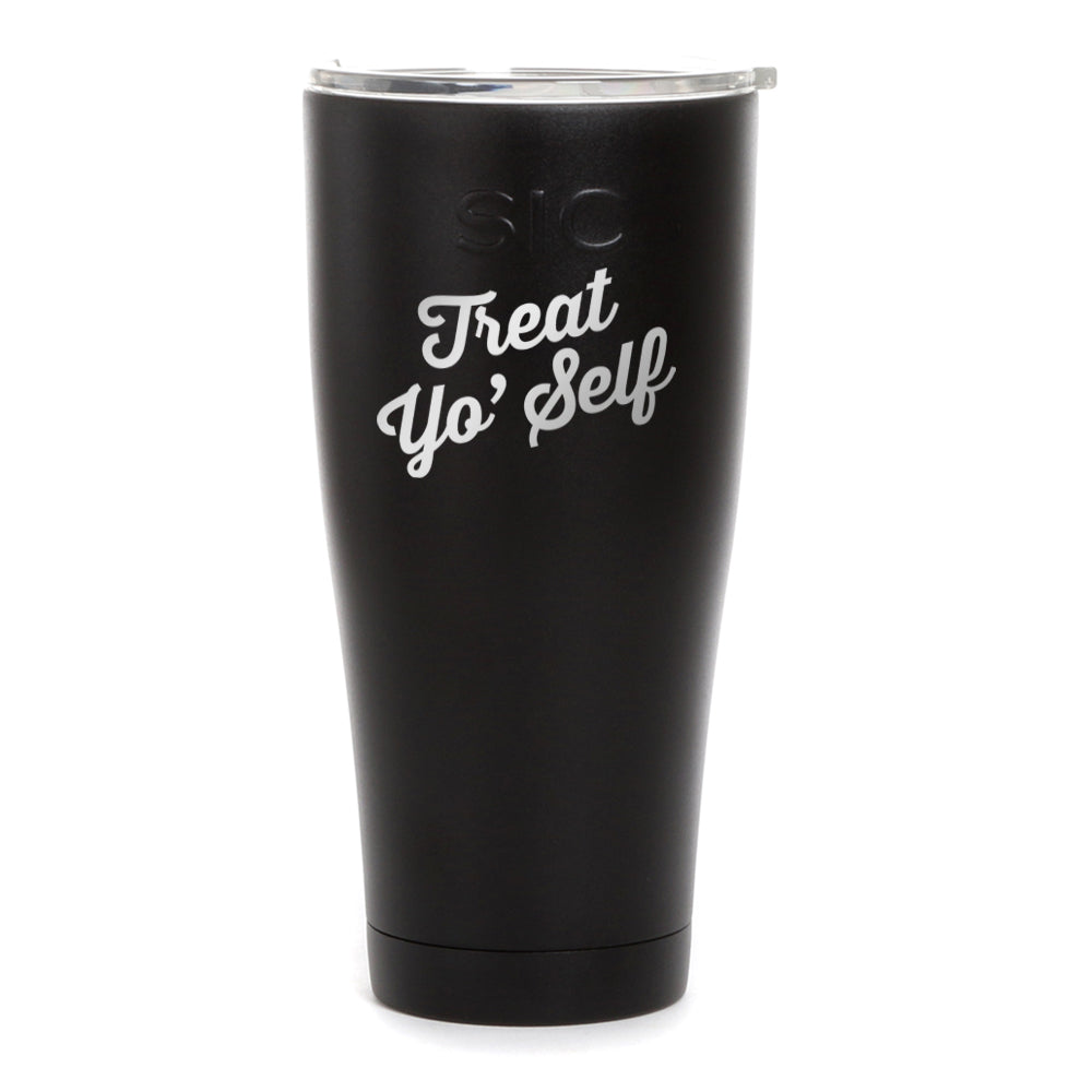 Parks and Recreation Treat Yo Self Laser Engraved SIC Tumbler