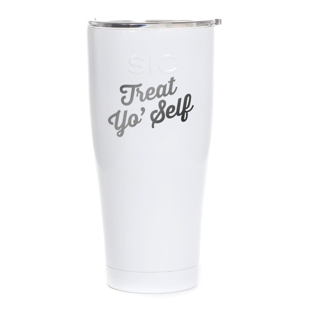 Parks and Recreation Treat Yo Self Laser Engraved SIC Tumbler