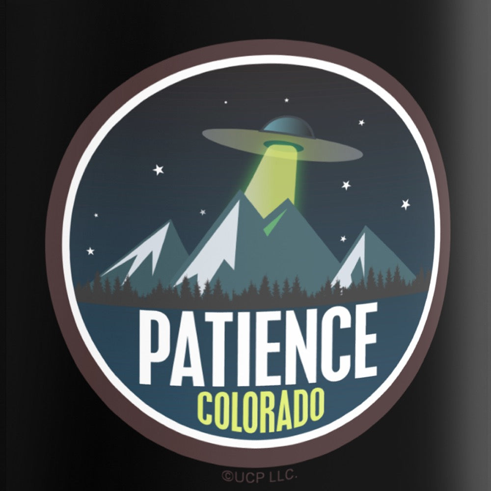 Resident Alien Patience Colorado Black Mug