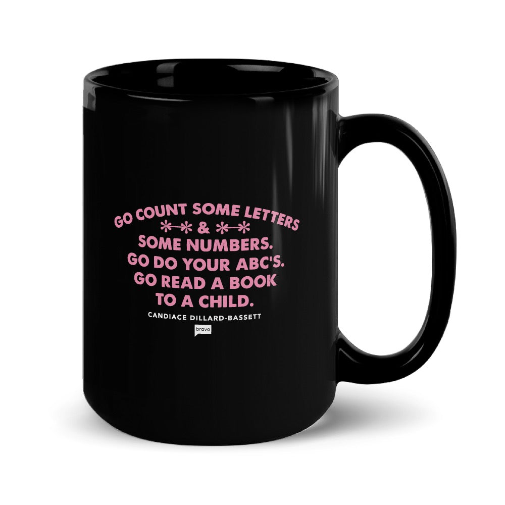The Real Housewives of Potomac Go Count Some Letters Black Mug