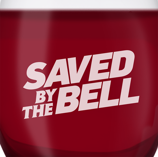 Saved by the Bell Saved By the Bell Logo Laser Engraved Stemless Wine Glass