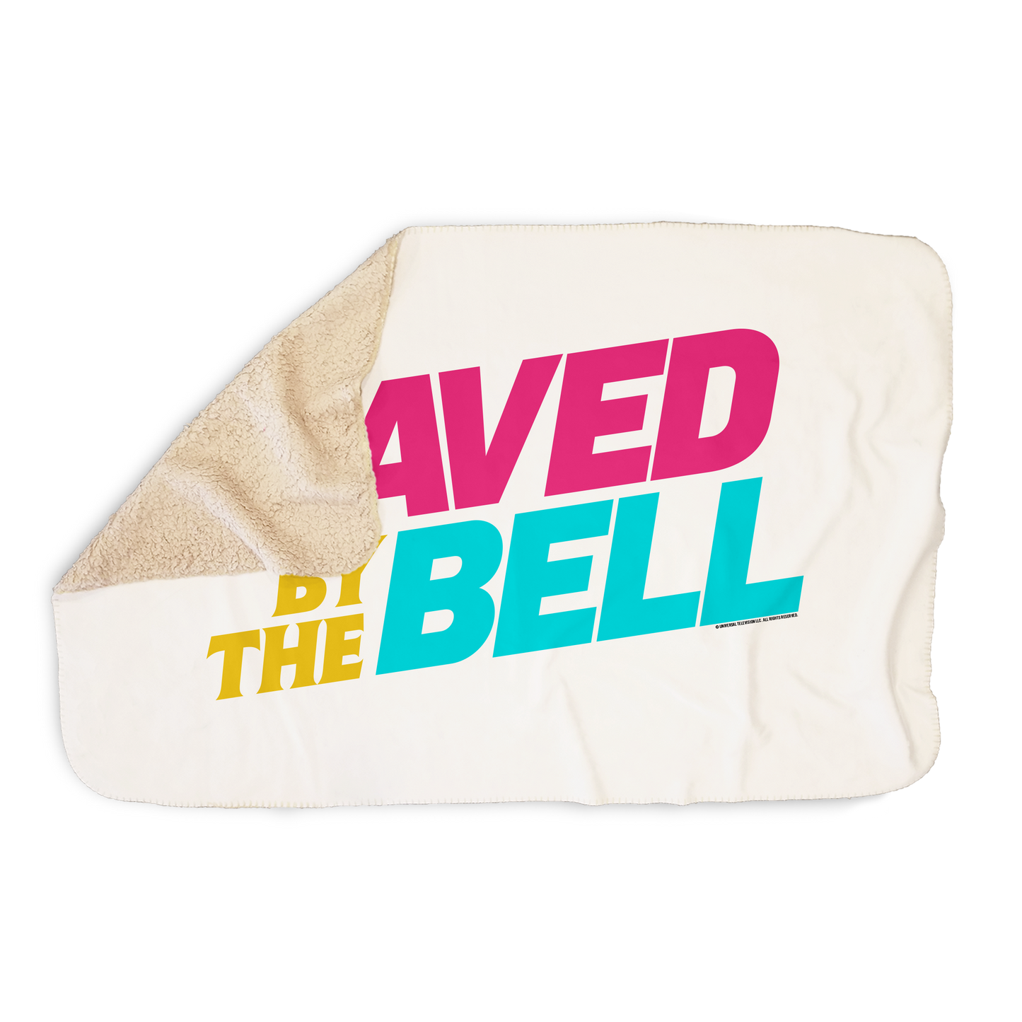 Saved By the Bell Logo Sherpa Blanket