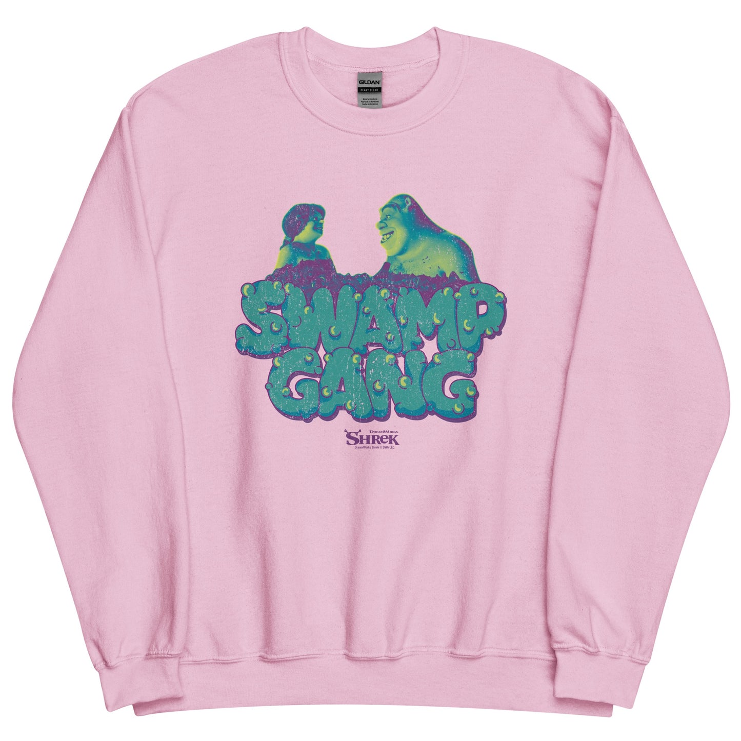 Shrek Swamp Gang Fleece Crewneck Sweatshirt