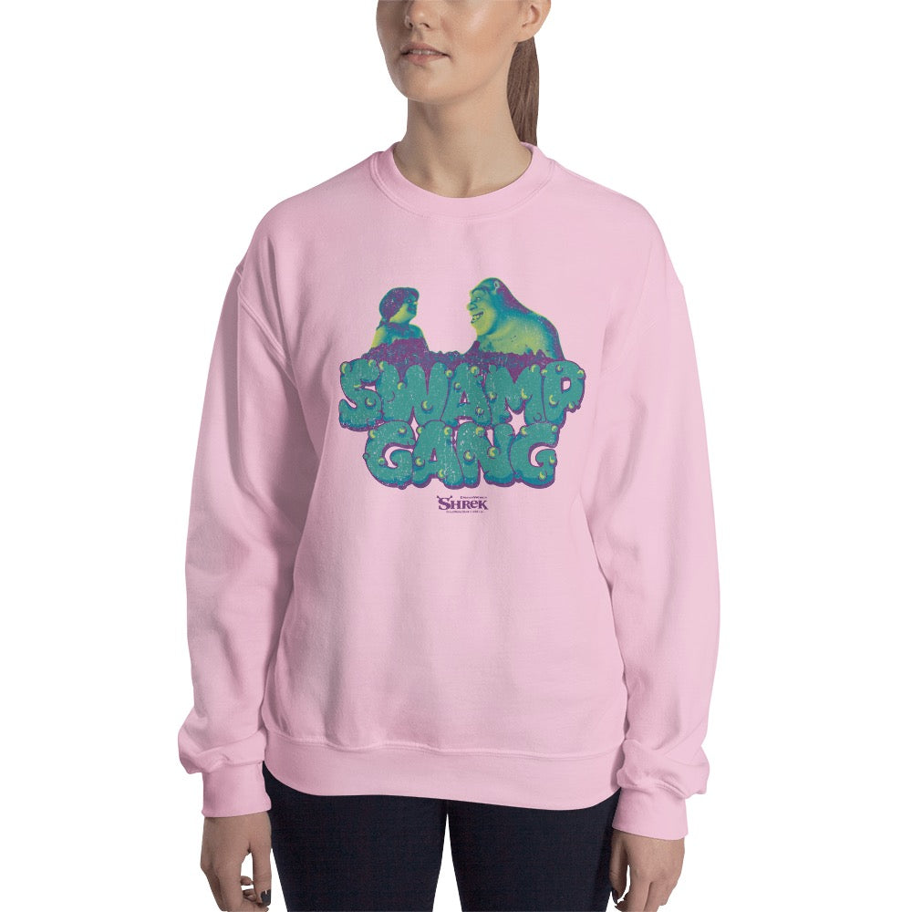 Shrek Swamp Gang Fleece Crewneck Sweatshirt