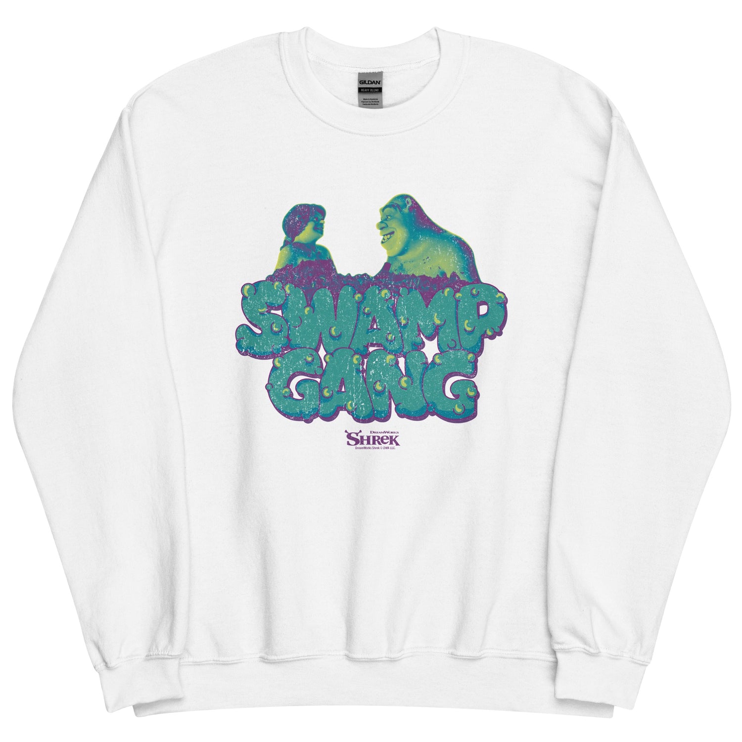 Shrek Swamp Gang Fleece Crewneck Sweatshirt