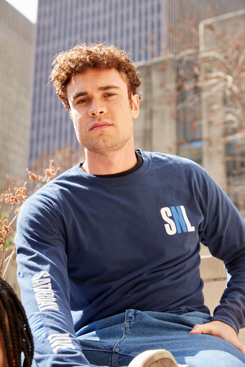 Saturday Night Live Navy Long Sleeved Tee