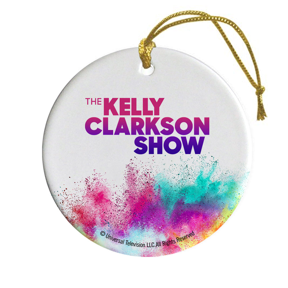The Kelly Clarkson Show Color Splash Logo Double-Sided Ornament