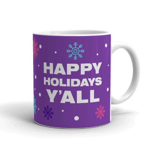 The Kelly Clarkson Show Happy Holidays Y'all Mug - Purple