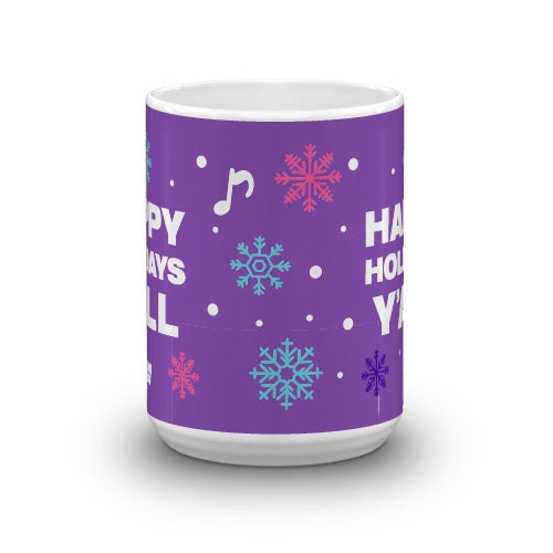 The Kelly Clarkson Show Happy Holidays Y'all Mug - Purple