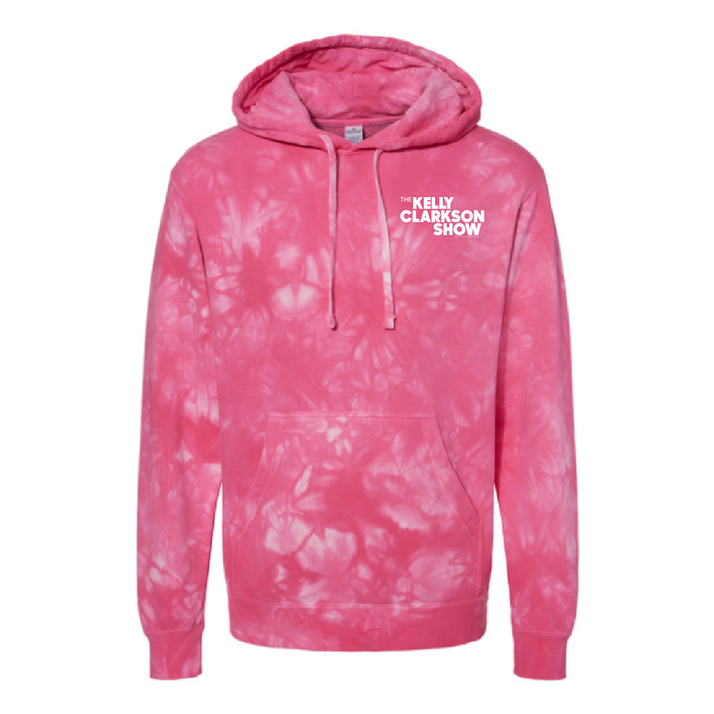 The Kelly Clarkson Show Pink Tie Dye Hooded Sweatshirt