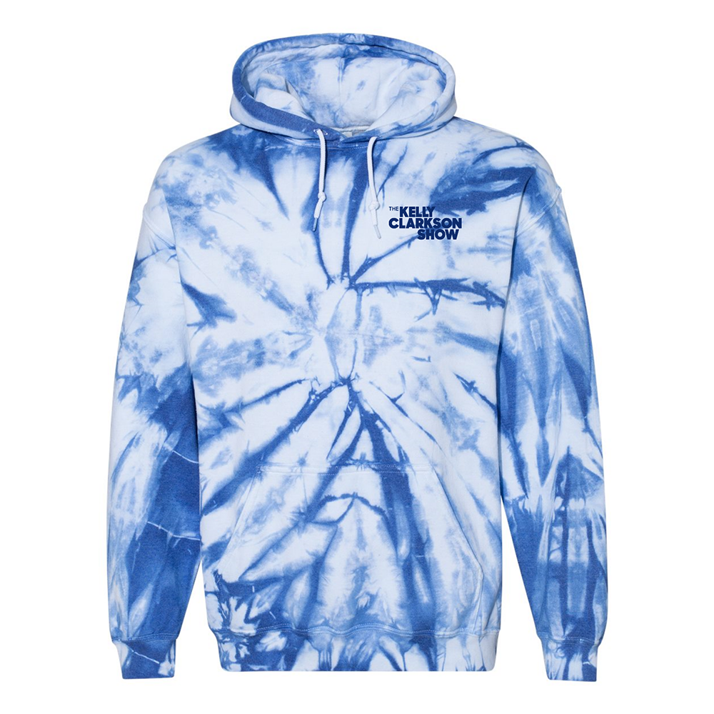 The Kelly Clarkson Show Royal Tie Dye Hooded Sweatshirt