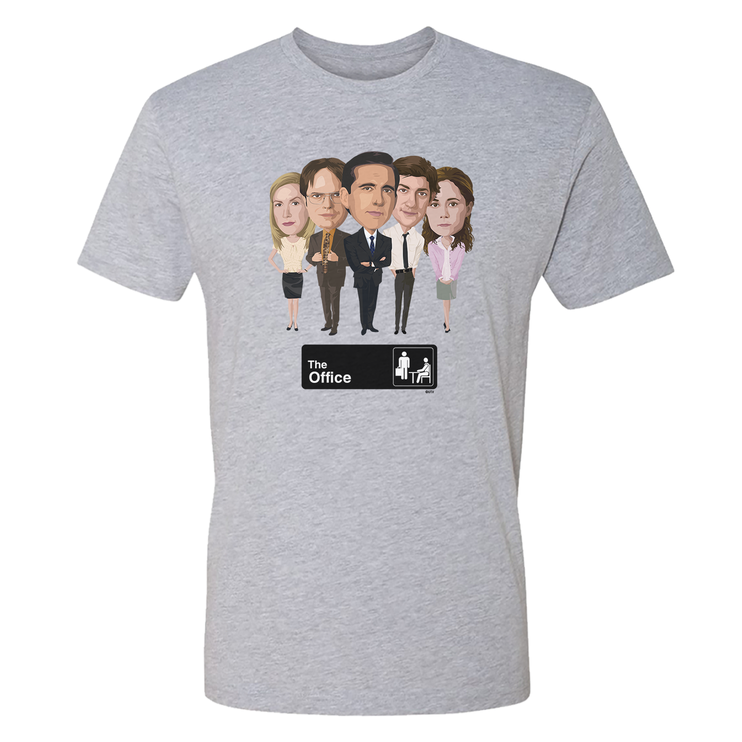 The Office Character Lineup Men's Tri-Blend T-Shirt