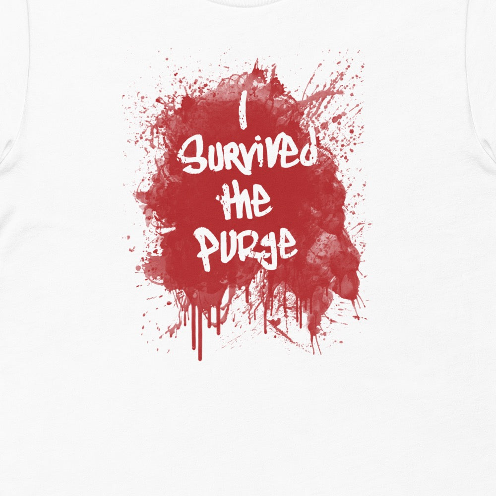 The Purge I Survived The Purge Adult Short Sleeve T-Shirt