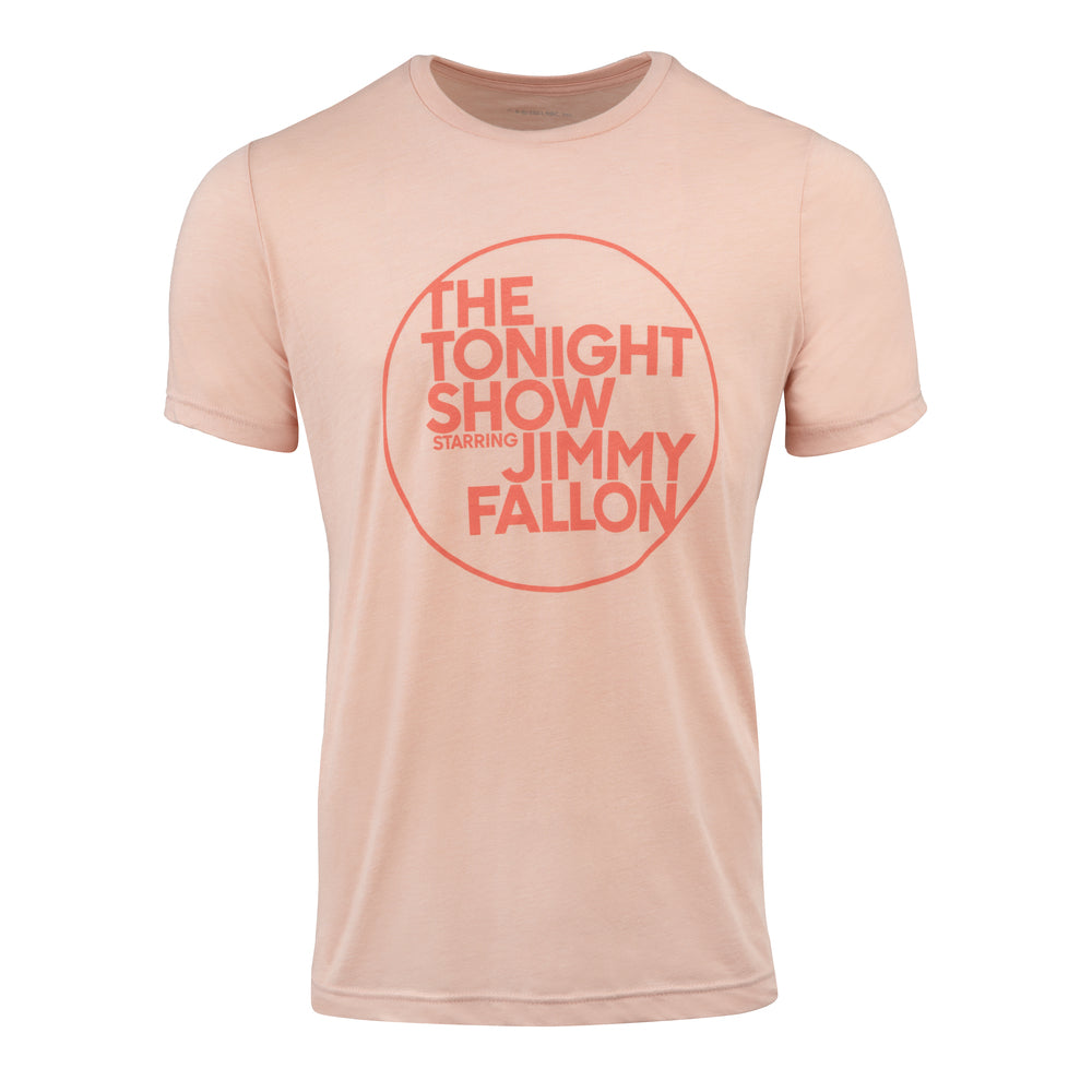 The Tonight Show Starring Jimmy Fallon Salmon Tonal Circle Logo Tee