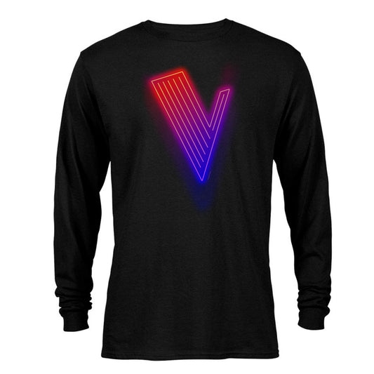 The Voice Neon Logo Adult Long Sleeve T-Shirt