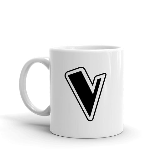 The Voice V Logo White Mug