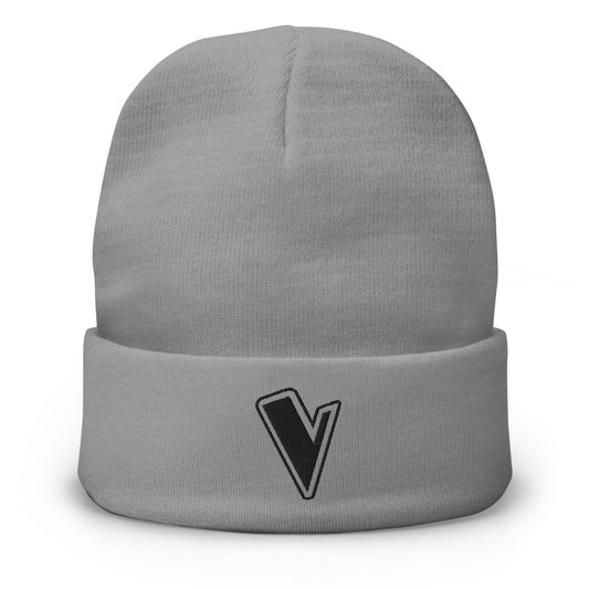 The Voice V Logo Embroidered Beanie