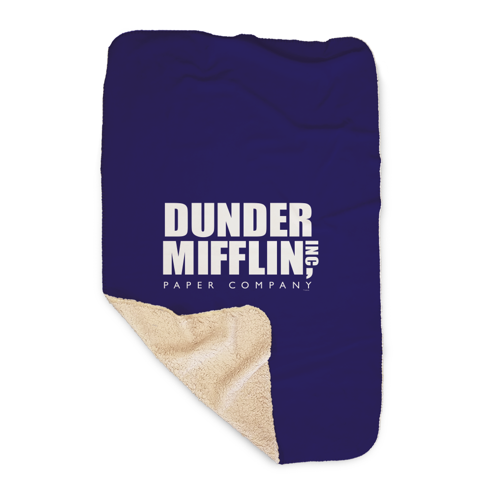 The Office Dunder Mifflin Sherpa Blanket