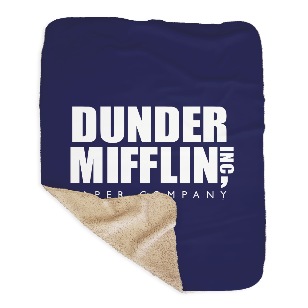 The Office Dunder Mifflin Sherpa Blanket