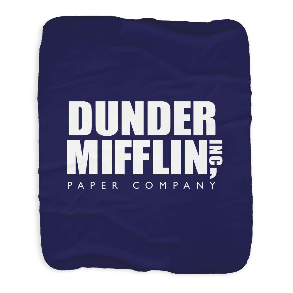 The Office Dunder Mifflin Sherpa Blanket – NBC Store