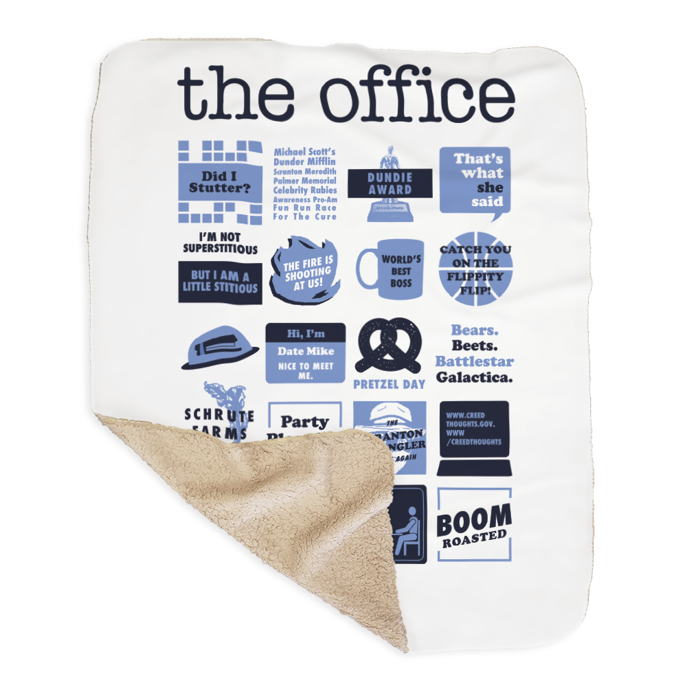 The Office Mash-Up Sherpa Blanket