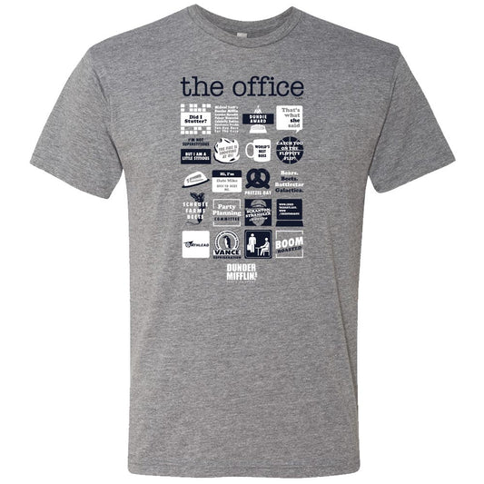 The Office Quote Mash-Up Men's Tri-Blend Short Sleeve T-Shirt