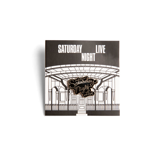 Saturday Night Live Pintrill Script Logo Pin