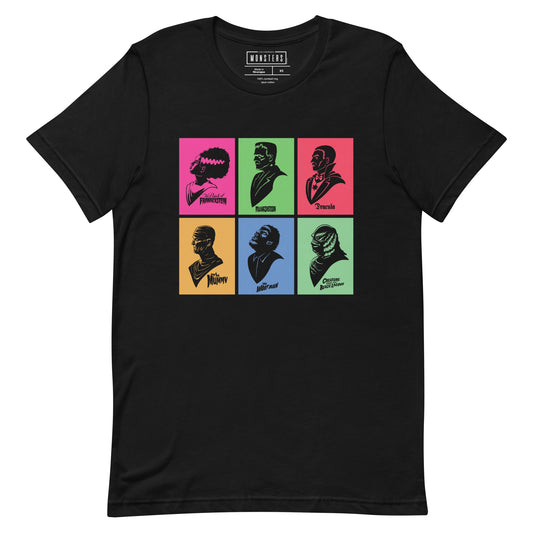 Universal Monsters Mash Up Grid T-Shirt