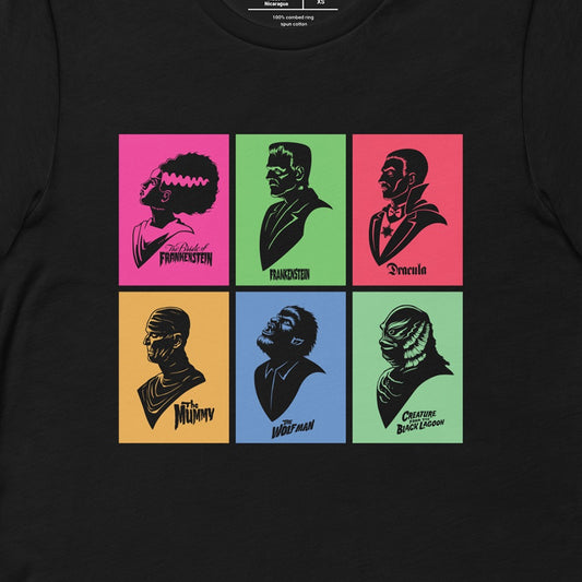 Universal Monsters Mash Up Grid T-Shirt