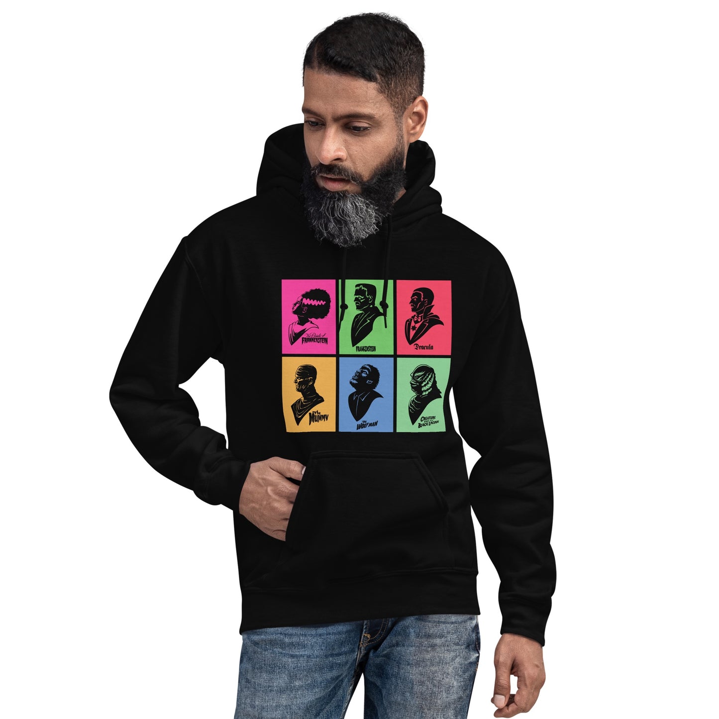 Universal Monsters Mash Up Grid Hoodie