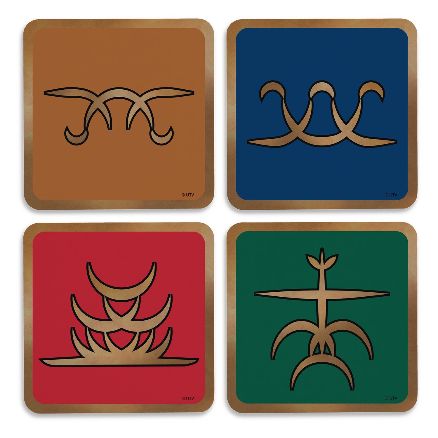 Vampire Academy Elements Coasters with Mahogany Holder - Set of 4