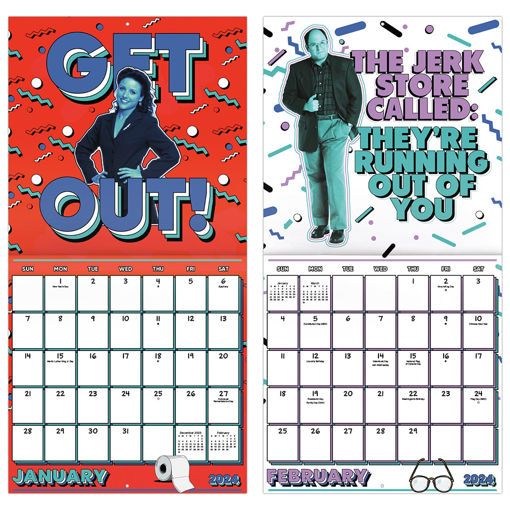 Seinfeld 16-Month 2024 Wall Calendar