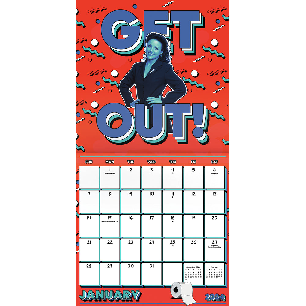 Seinfeld 16-Month 2024 Wall Calendar