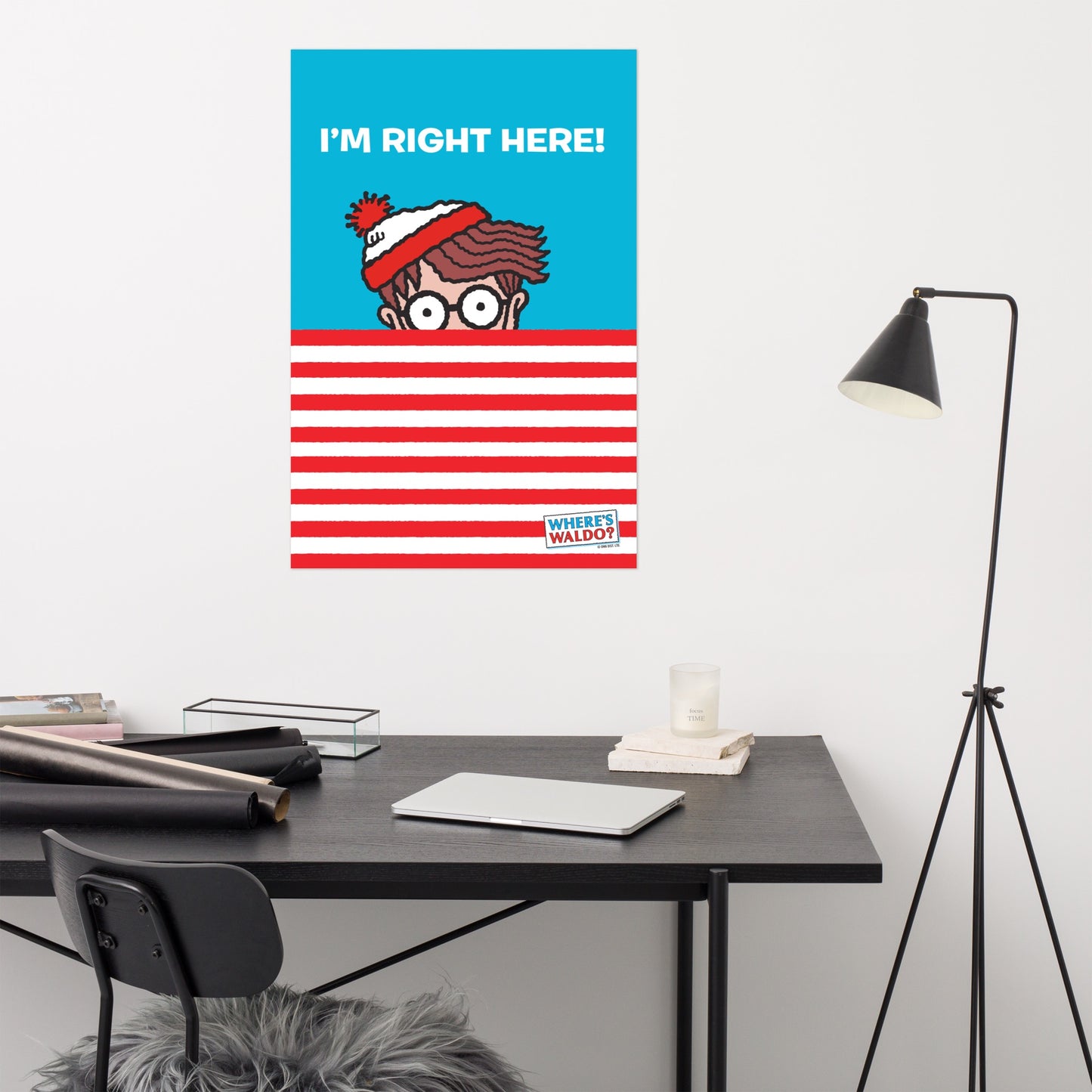 Where's Waldo? Im Right Here Premium Matte Paper Poster