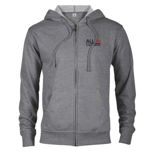 All In with Chris Hayes Lightweight Zip Up Hoodie