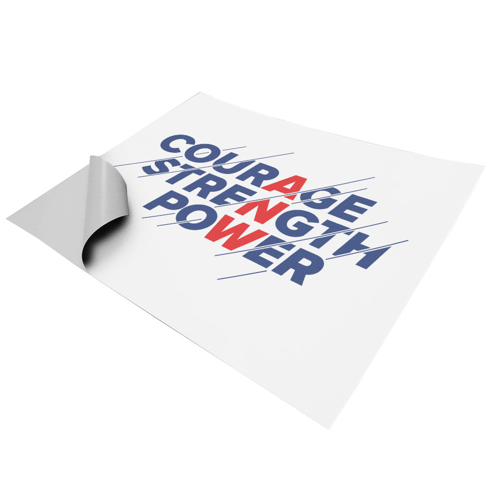American Ninja Warrior Courage Strength Power Wall Art