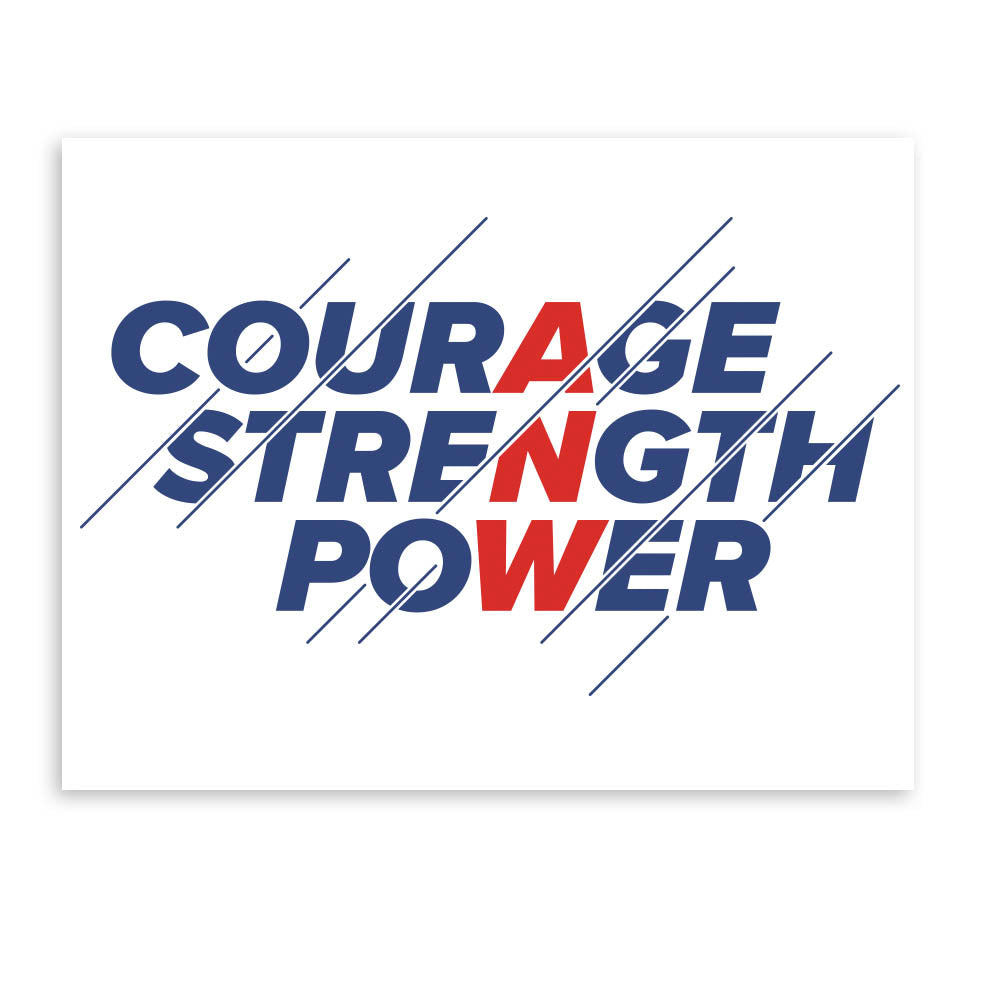 American Ninja Warrior Courage Strength Power Wall Art