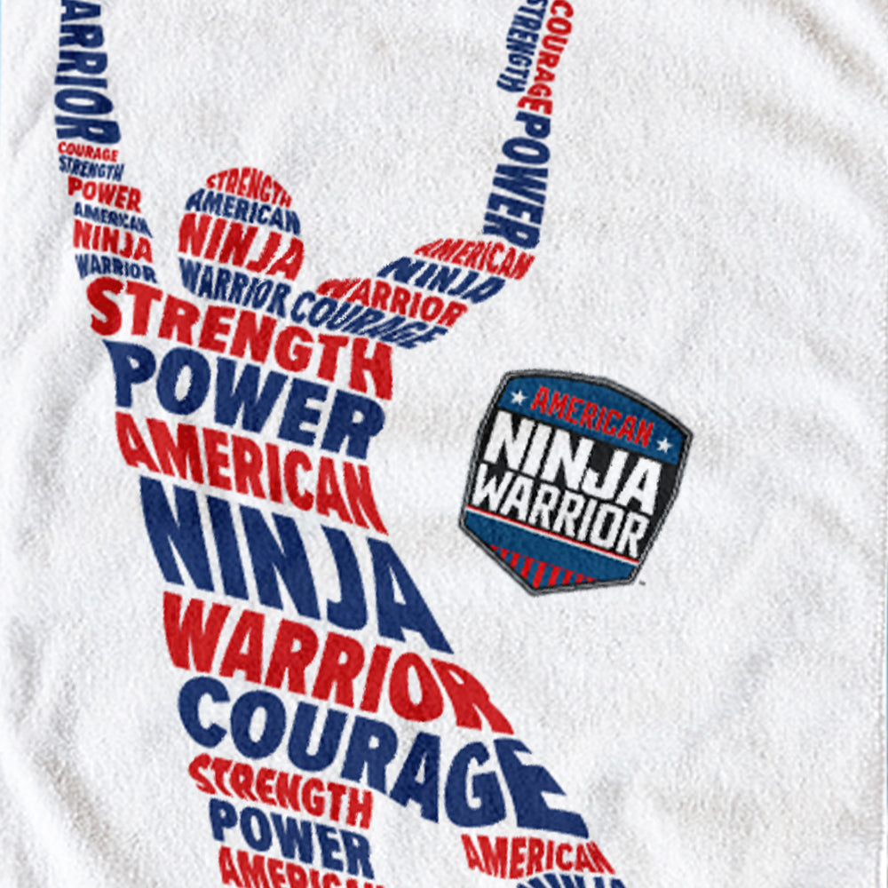 American Ninja Warrior Hang Tough Beach Towel