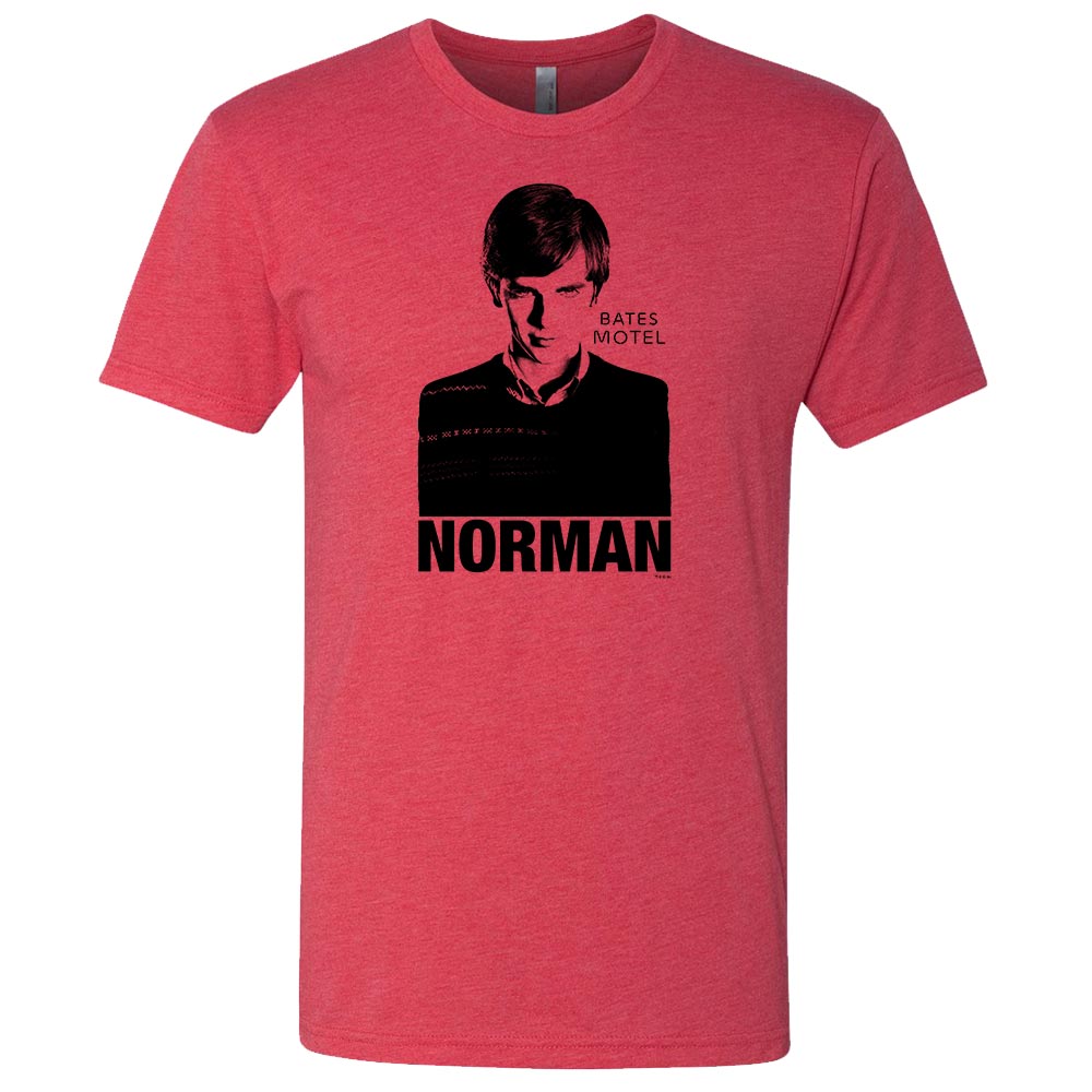 Bates Motel Norman Red Heather Short Sleeve T Shirt