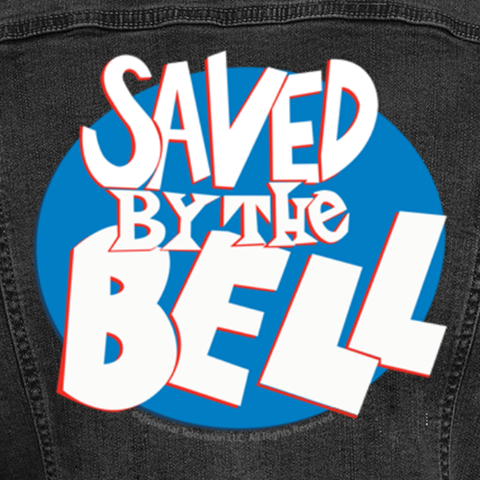 Saved by the Bell Logo Black Denim Jacket