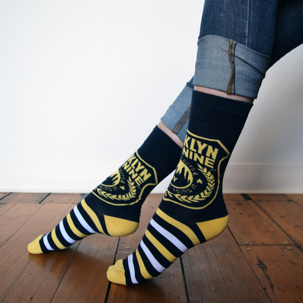 Brooklyn Nine-Nine Badge Striped Socks