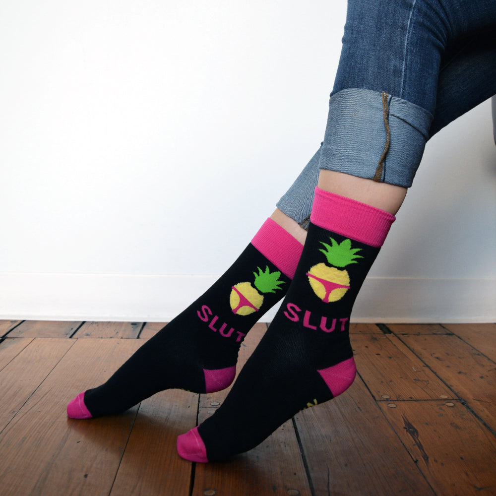 Brooklyn Nine-Nine Pineapple Slut Socks