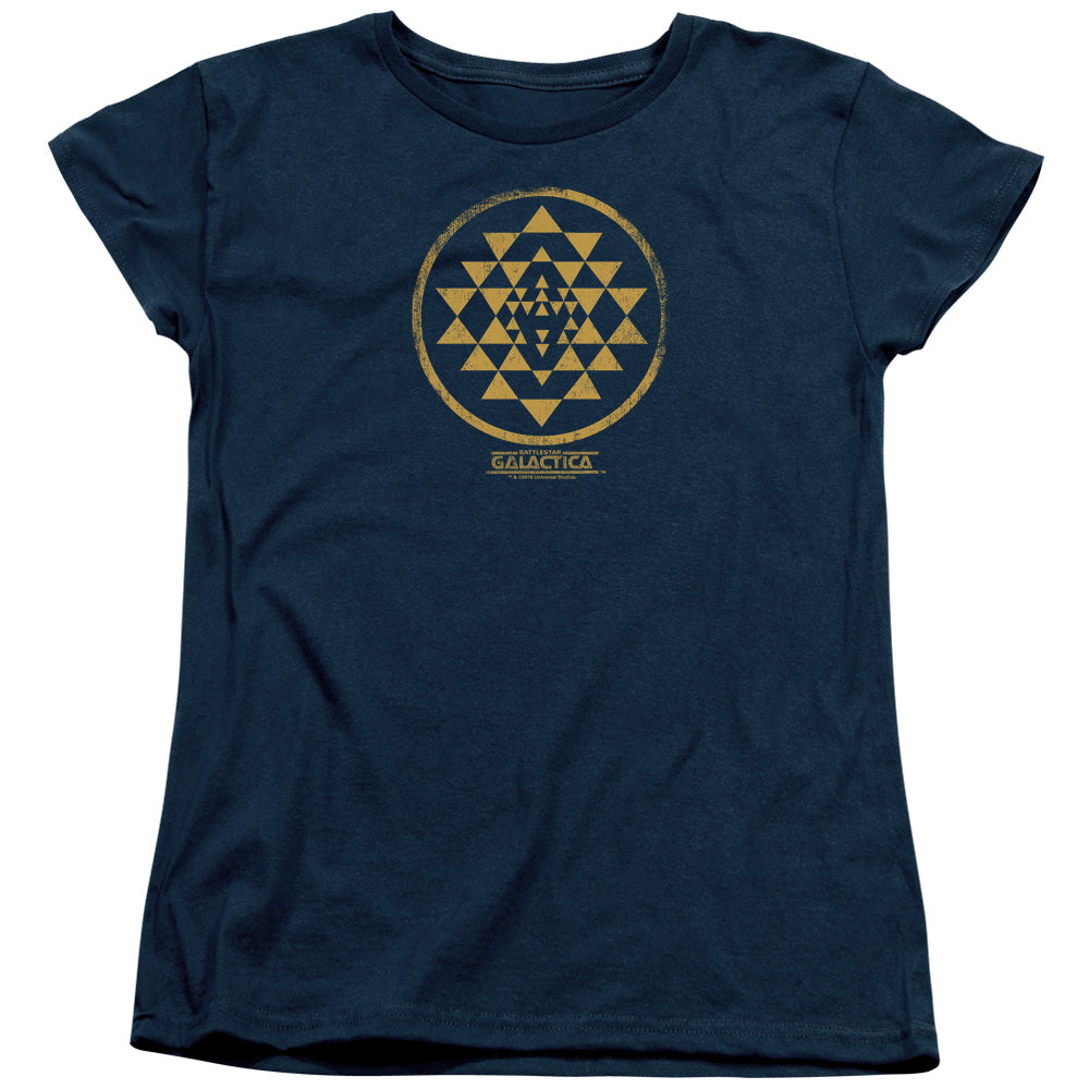 Battlestar Galactica Gold Squadron Patch Women's Short Sleeve T-Shirt