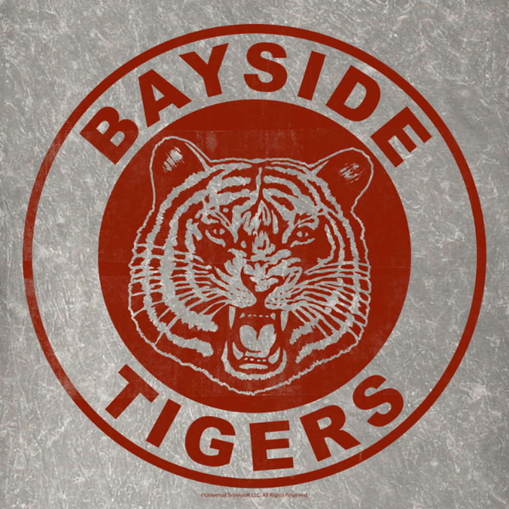 Saved by the Bell Bayside Tigers Mineral Wash Short Sleeve T-Shirt